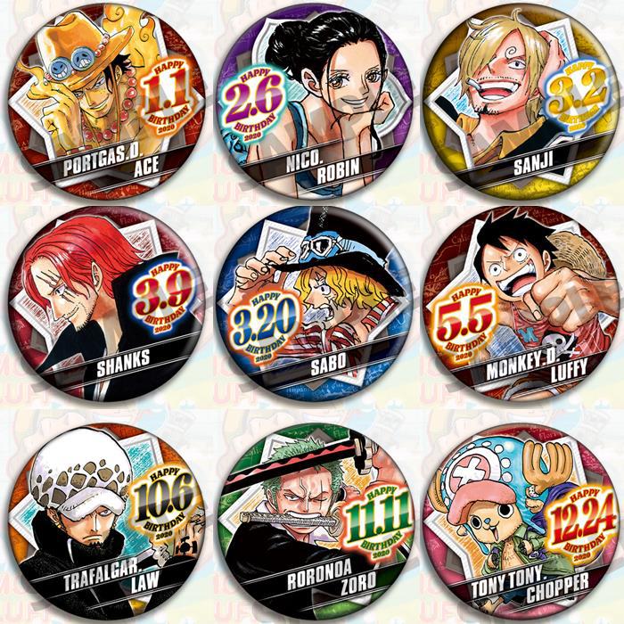 Zoro Anime Merchandise - Tek Parça Anime Rozet Seti Resmi