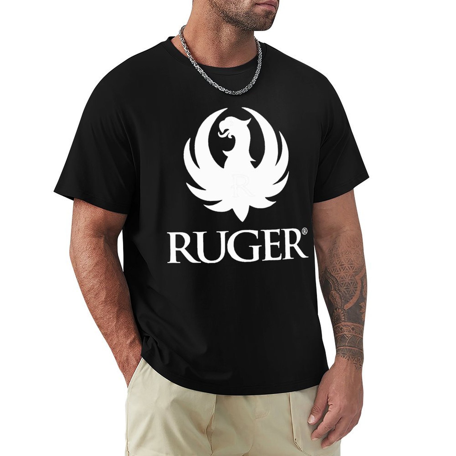 Anime Merchandise Shirt - R.uger Logolu Ürünler Tişörtü, erkekler için