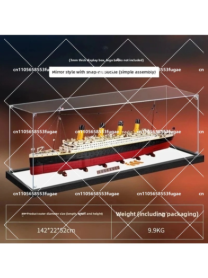 Figure Display Box - 10294 Titanic model figürü için uygun