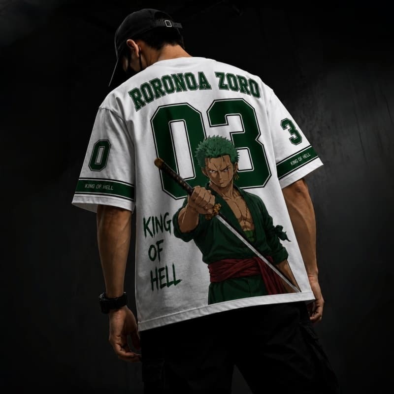 Anime Merchandise Shirt - One Piece Roronoa Zoro Modaya Uygun