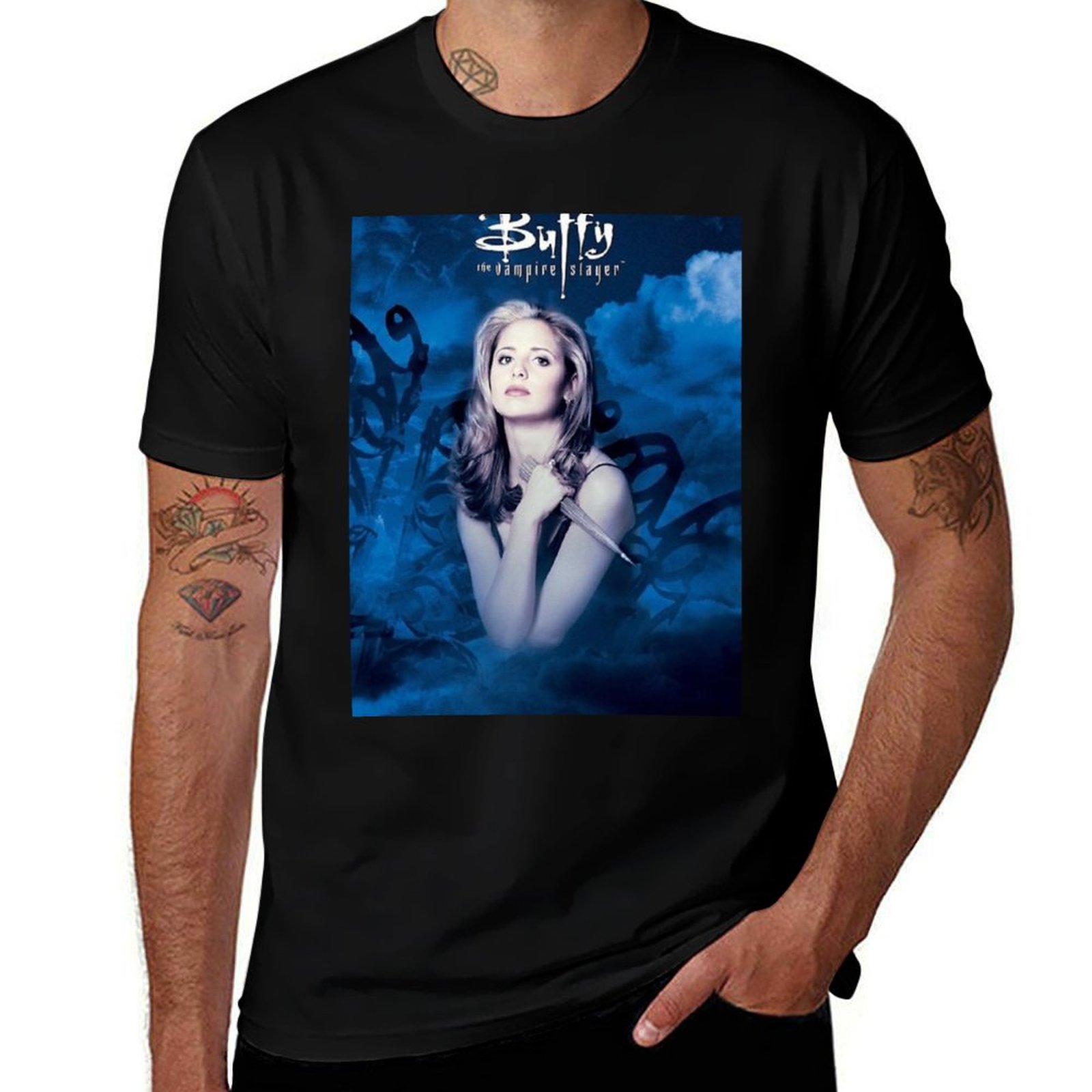 Anime Merchandise Shirt - Buffy Merchandise T-Shirt anime tişört tişört