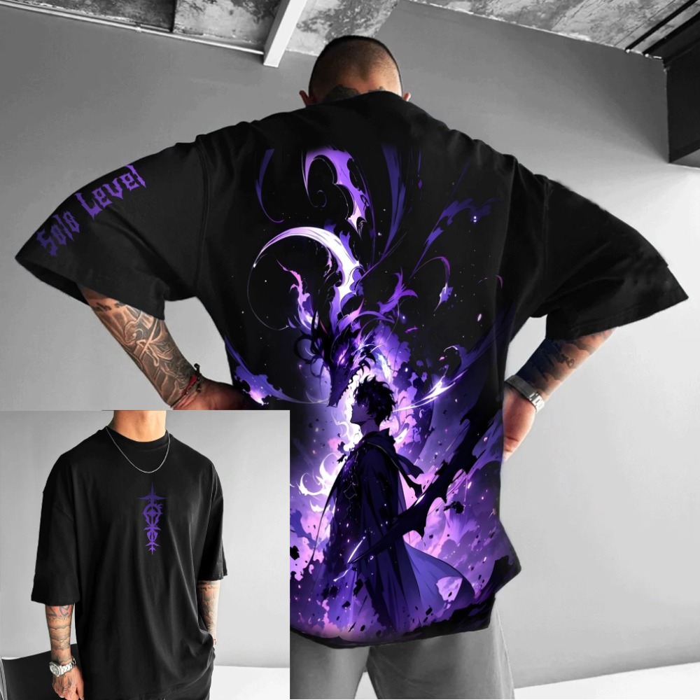 Anime Merchandise Solo Leveling - Unisex Anime Solo Leveling Büyük Boy
